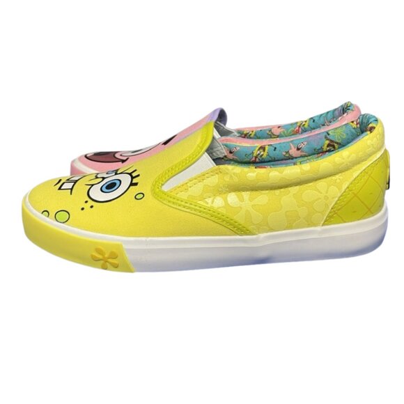 Ground Up Women's 6.5 SpongeBob Patrick Star Slip-On Sneakers Canvas Low Top - Picture 5 of 16